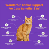 Wonderfur Freeze-Dried Yogurt Bites Senior Support Cat Treats 50g